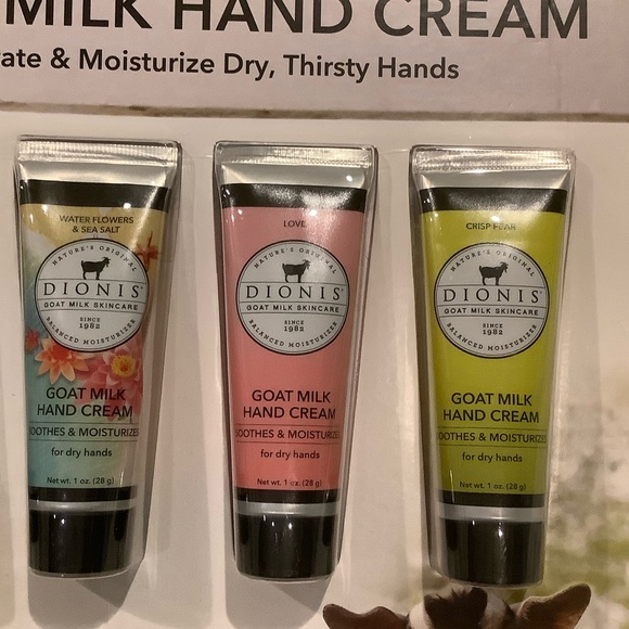 Dionis Scented Goat Milk Hand Cream Collection Set NWT 5x1oz. - Picture 2 of 16